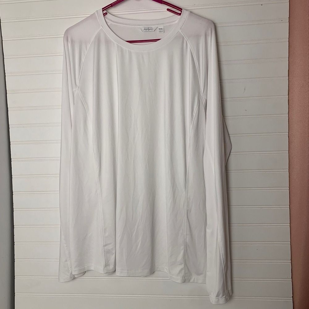 Lady Hagen XXL White Long Sleeve Athletic Golf Pullover Top Womens